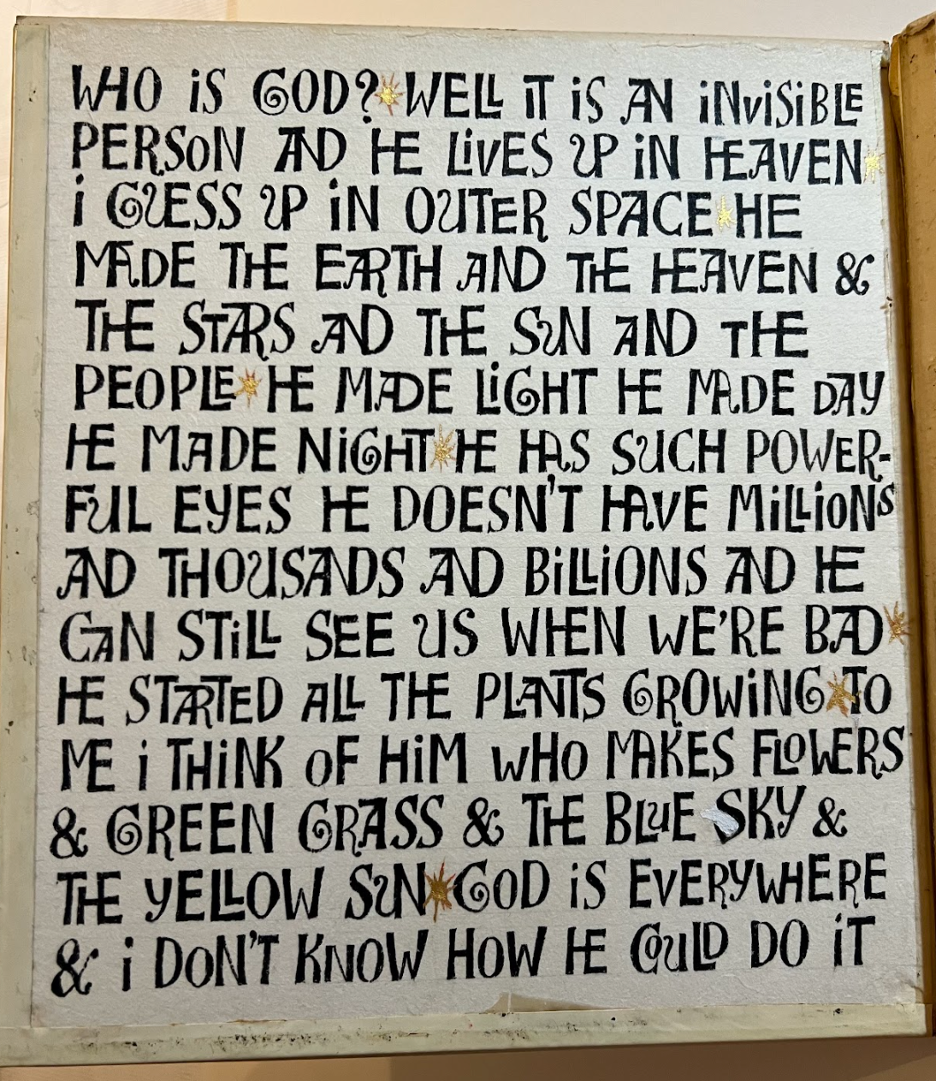Ben Shahn, Children and God, p. 1. Colby College Museum of Art, Waterville, Maine (photo: Véronique Plesch).