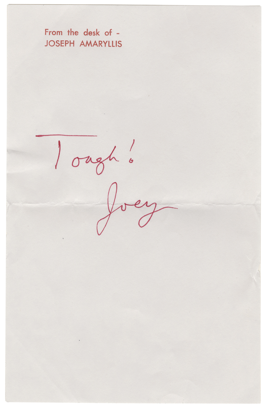 Letter from Hall to McNair, April 3, 1984, Colby College Special Collections