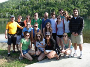 By a pond at Las Terrazas