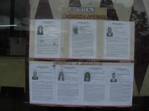 This is all there is to political "campaigning" in Cuba- a biography of each candidate.