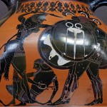 Anaphora depicting Hercules and Geryon circa...