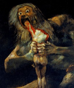 <em> Saturn Devouring His Son </em>, Francisco Goya, 1819 – 1823, Prado Museum