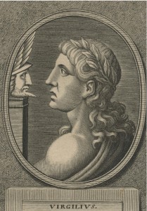 Virgilius (detail), Copper Plate Engravings by Hollar and Lombart, 1697, Colby College Special Collections