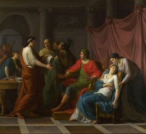 This painting suggests that Augustus and Vergil had a personal relationship.  On some level, Vergil probably sought to support Augustus' program in his writing.  <em> Virgil reading the Aeneid to Augustus and Octavia </em>, Jean-Joseph Taillasson, 1787, National Gallery.