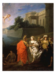 The abduction of Helen from Sparta 