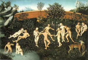 <em> The Golden Age</em>, Lucas Cranach the Elder, circa 1530, Alte Pinakothek.