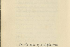 For the Sake of a Single Verse 20