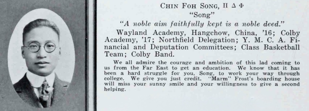 Song Chin Foh / 宋君复 ‘1921