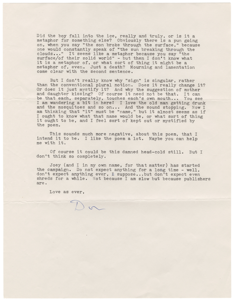 Letter from Hall to McNair, September 23, 1982, Page 2, Colby College Special Collections