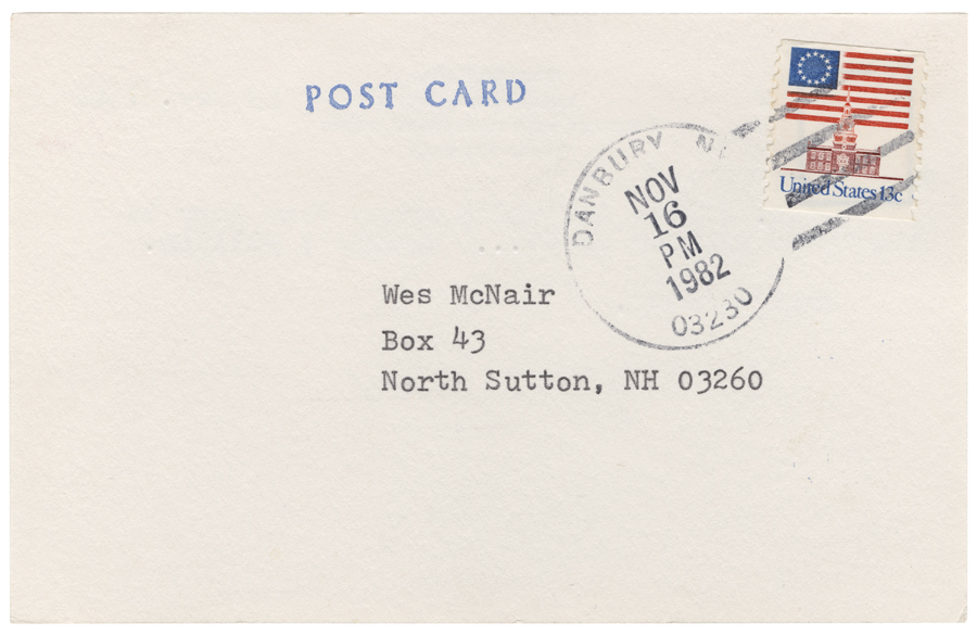 Letter from Hall to McNair, November 15, 1982, Page 2, Colby College Special Collections