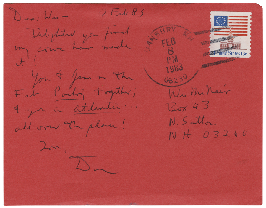 Letter from Hall to McNair, February 7, 1983, Page 2, Colby College Special Collections