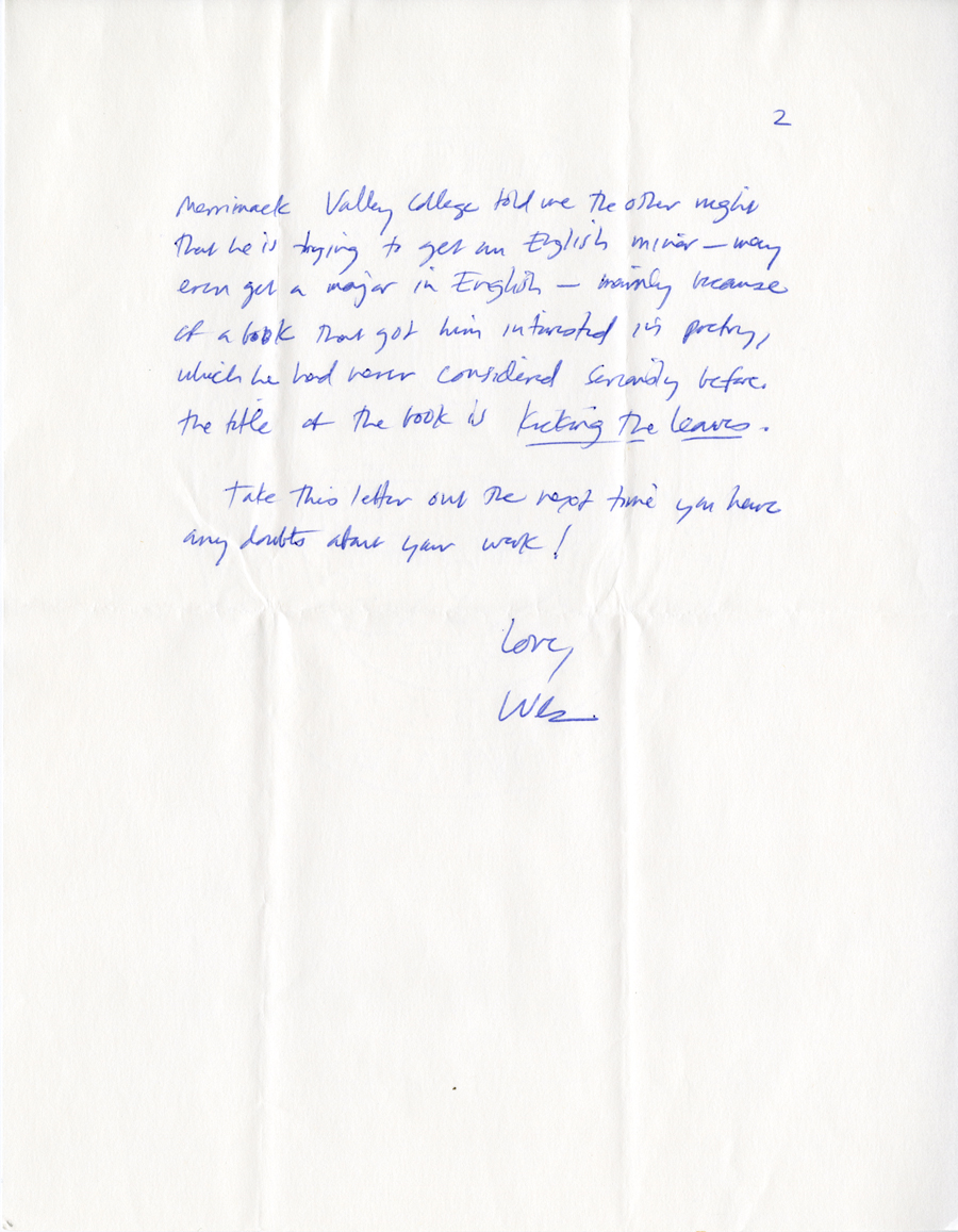 Letter from McNair to Hall, July 26, 1982, Page 2, Milne Special Collections and Archives, University of New Hampshire