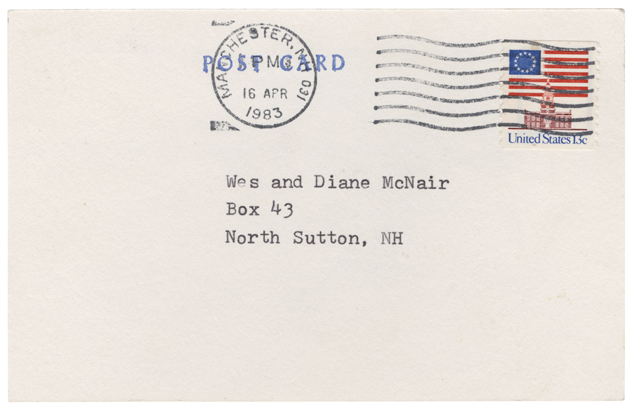 Letter from Hall to McNair, April 15, 1983, Page 2, Colby College Special Collections