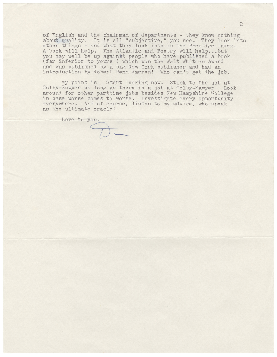 Letter from Hall to McNair, May 4, 1983, Page 2, Colby College Special Collections