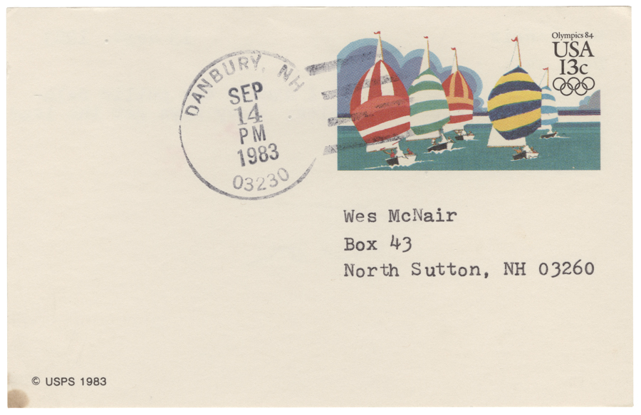Letter from Hall to McNair, September 13, 1983, Page 2, Colby College Special Collections