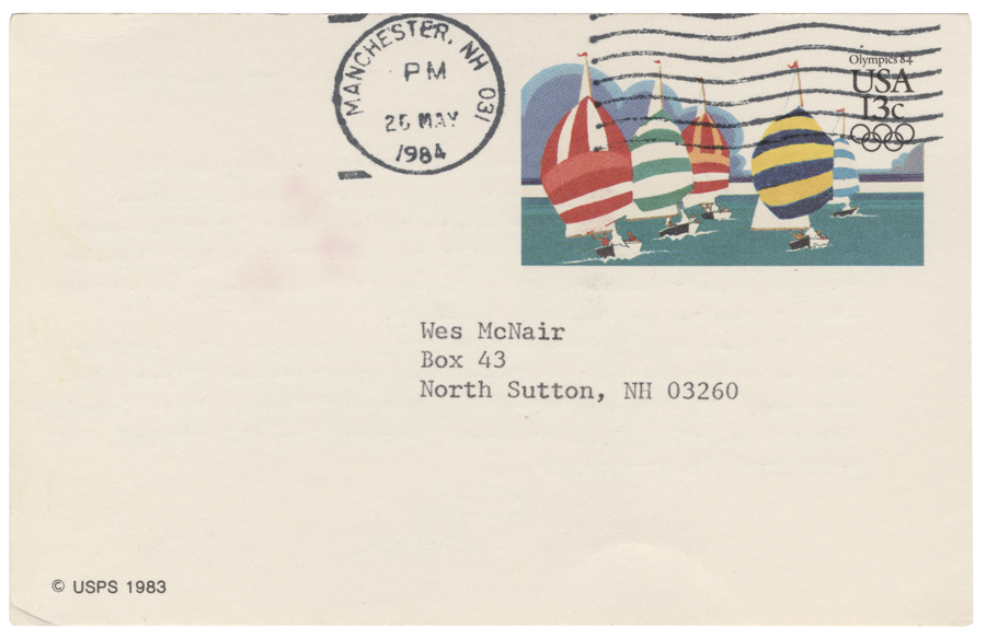 Letter from Hall to McNair, April 30, 1984, Page 2, Colby College Special Collections