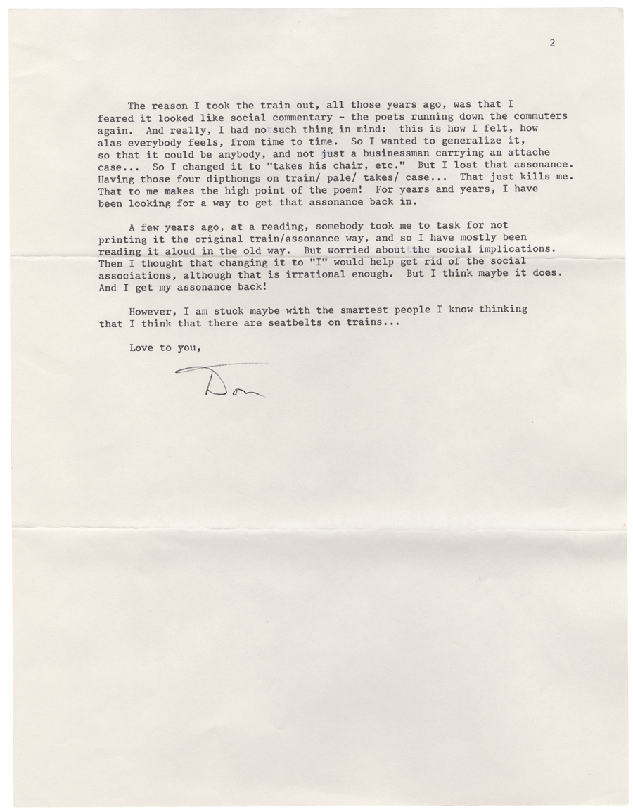 Letter from Hall to McNair, May 17, 1984, Page 2, Colby College Special Collections