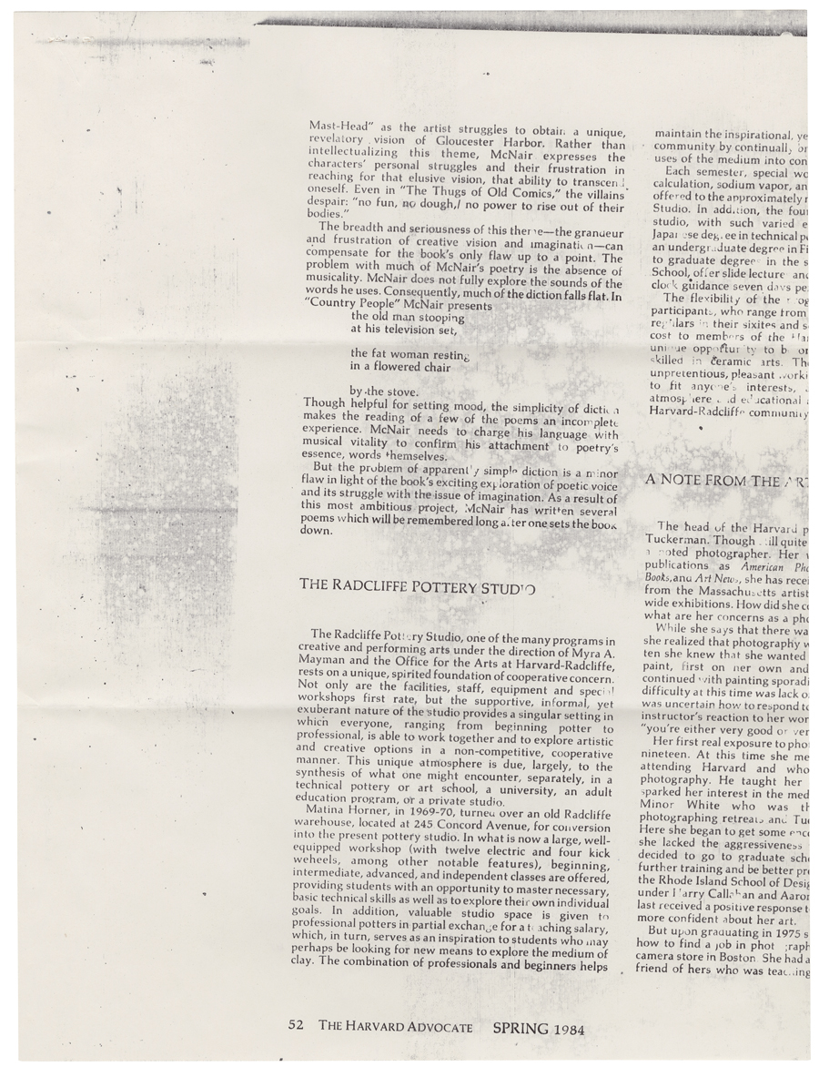 Letter from Hall to McNair, June 14, 1984, Page 3, Colby College Special Collections