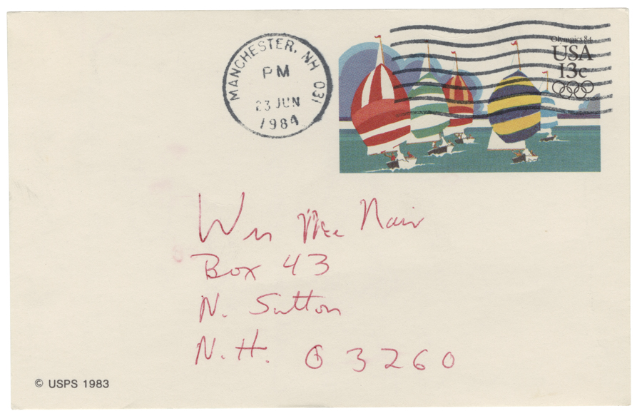 Letter from Hall to McNair, June 23, 1984, Page 2, Colby College Special Collections