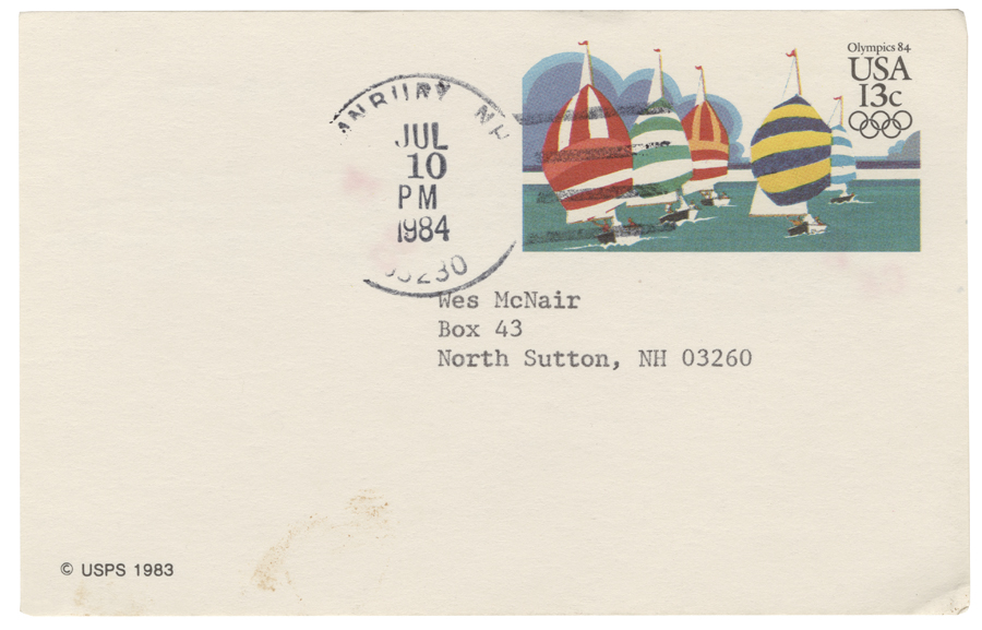 Letter from Hall to McNair, July 9, 1984, Page 2, Colby College Special Collections