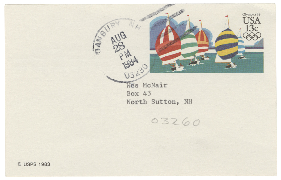 Letter from Hall to McNair, August 27, 1984, Page 2, Colby College Special Collections