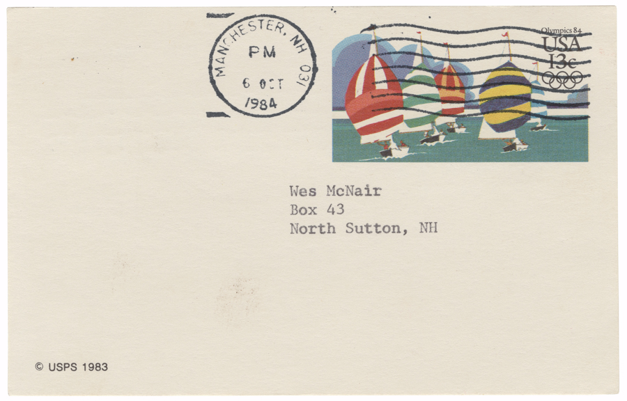 Letter from Hall to McNair, October 5, 1984, Page 2, Colby College Special Collections
