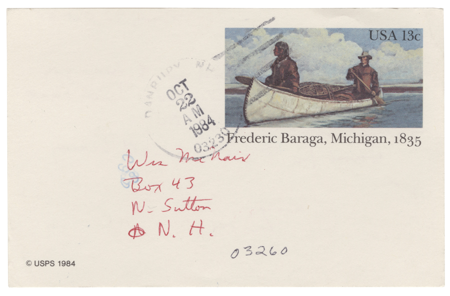 Letter from Hall to McNair, October 21, 1984, Page 2, Colby College Special Collections