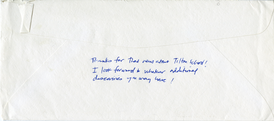 Letter from McNair to Hall, June 8, 1984, Page 7, Milne Special Collections and Archives, University of New Hampshire