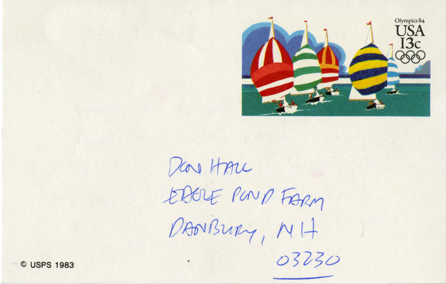 Letter from McNair to Hall, June 21, 1984, Page 2, Milne Special Collections and Archives, University of New Hampshire