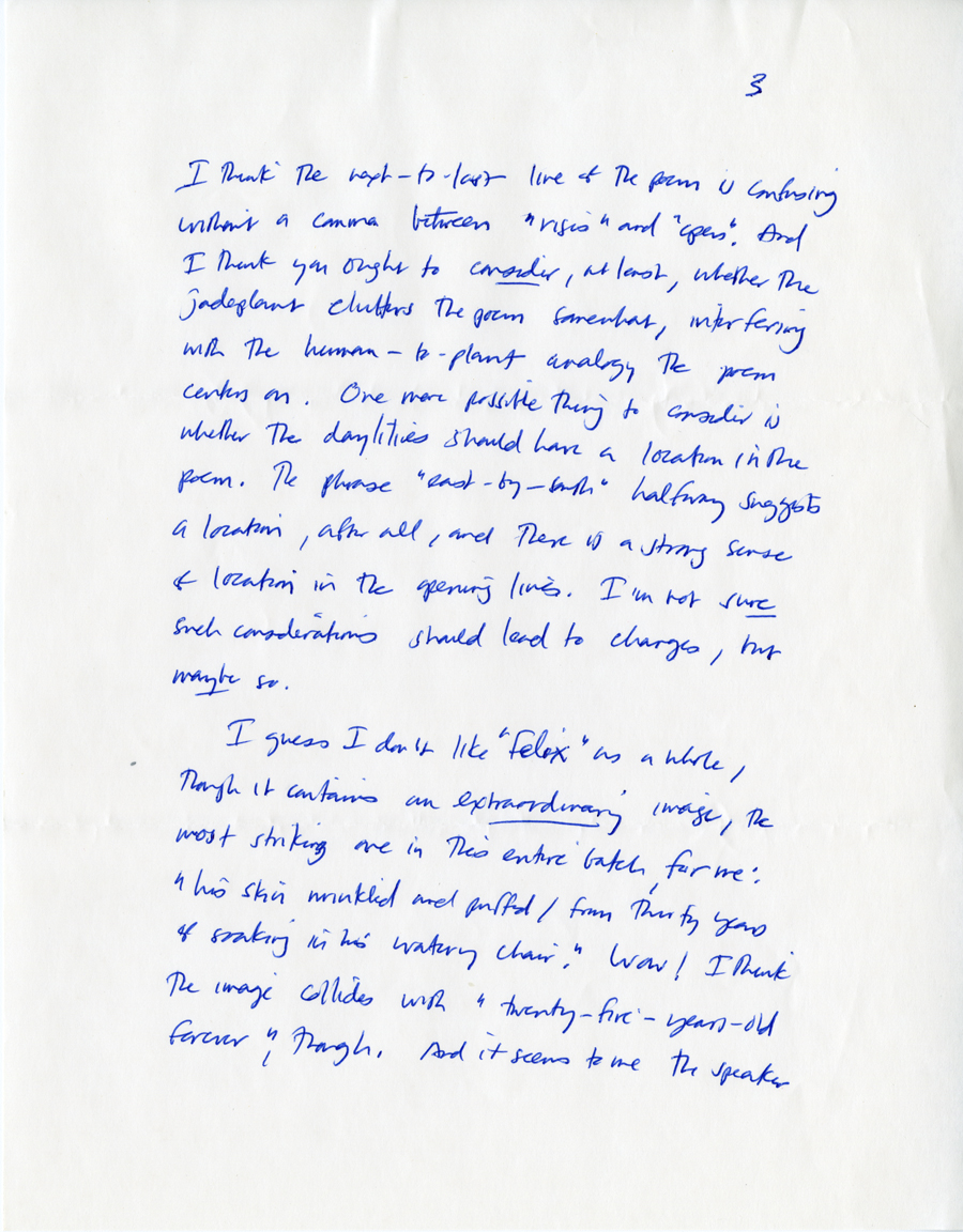 Letter from McNair to Hall, August 14, 1984, Page 3, Milne Special Collections and Archives, University of New Hampshire