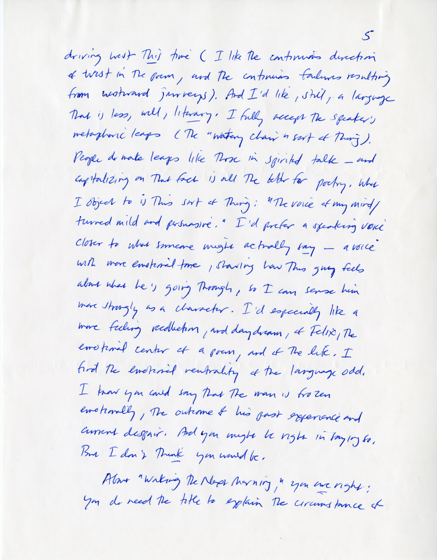 Letter from McNair to Hall, August 18, 1984, Page 5, Milne Special Collections and Archives, University of New Hampshire