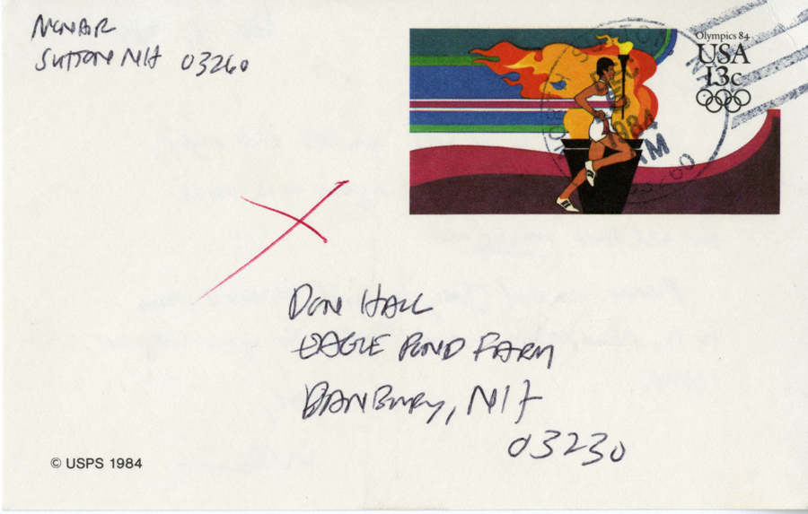 Letter from McNair to Hall, December 4, 1984, Page 2, Milne Special Collections and Archives, University of New Hampshire