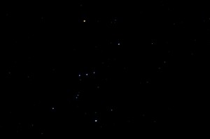 The Orion constellation shines bright over South Water Caye.