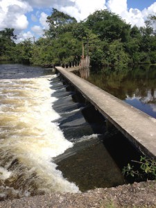 Dam that we stopped at for a swim. Photo by Savannah Judge.