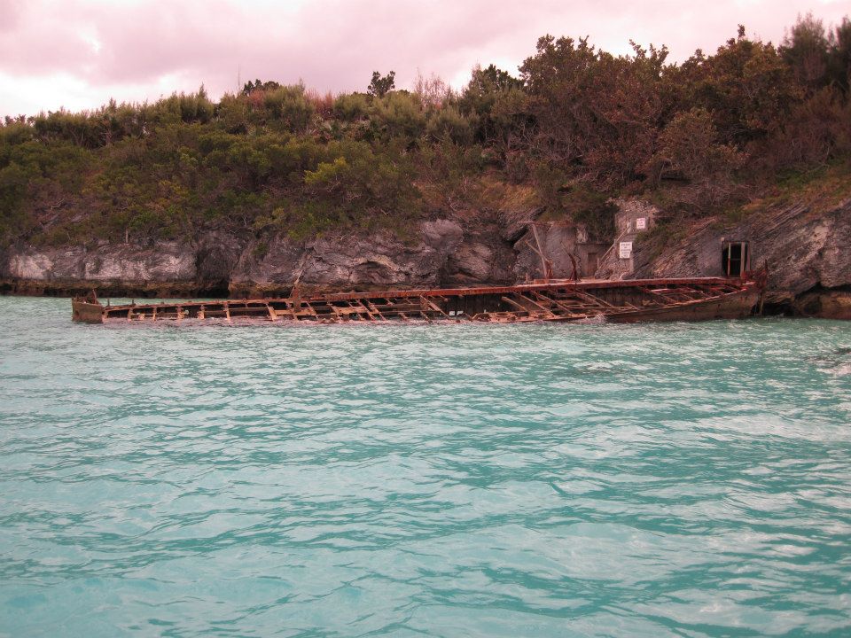 The Wreck on the south side of Nonsuch Island provides an artificial harbor.