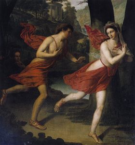 Pauline as Daphne Fleeing Apollo (1810) Robert Lefevre