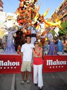 Las Hogueras festival with my Spanish host mom