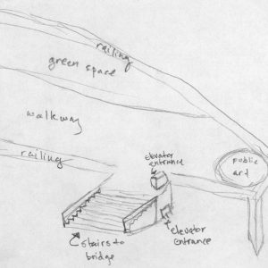 Concept Sketch for Entry to the Elm City Pier Concept Sketch for Entry to the Elm City Pier